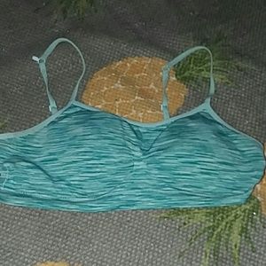 A sky blue padded bra